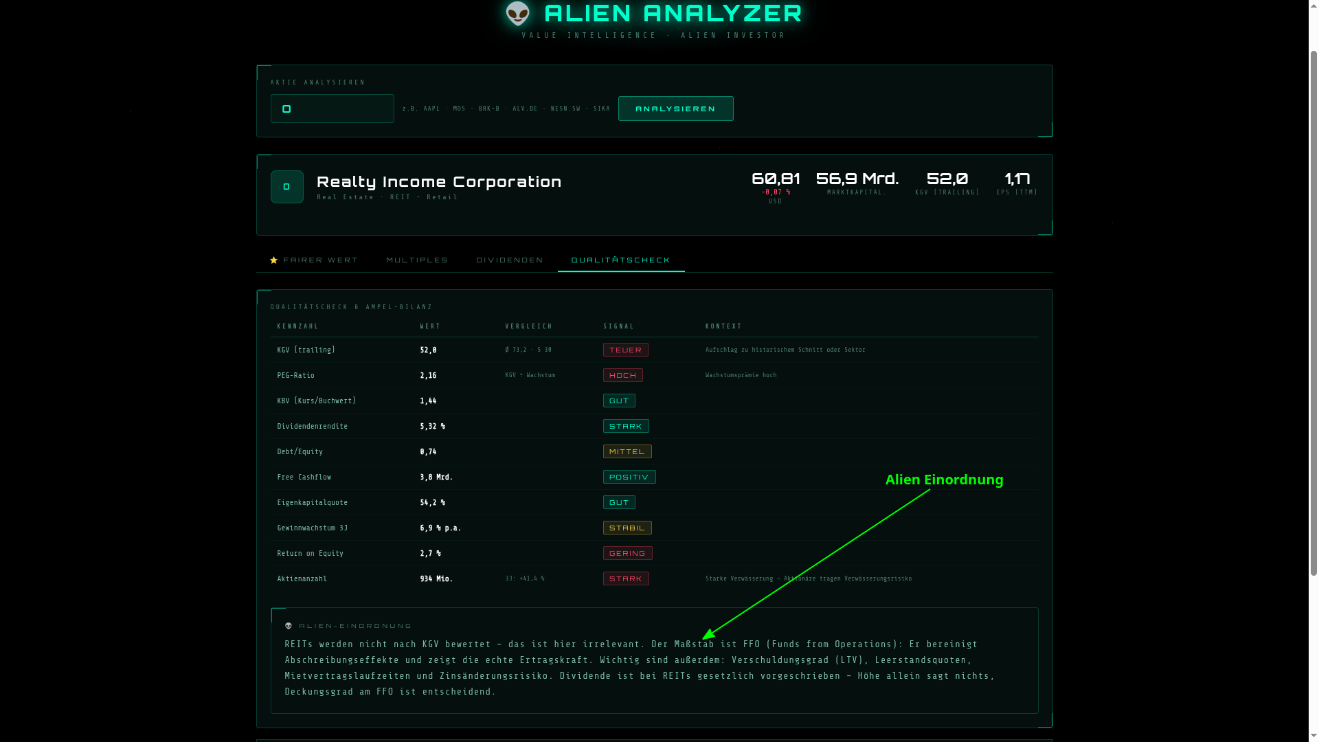 Qualitätscheck – Realty Income